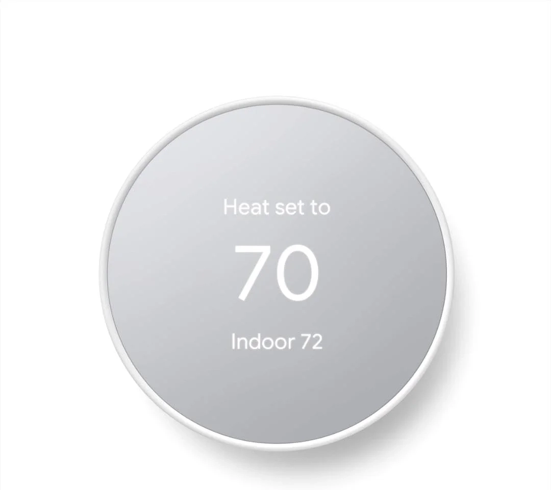 Google Nest Learning Thermostat - Smart WiFi Thermostat for Home, Programmable, Snow (White)