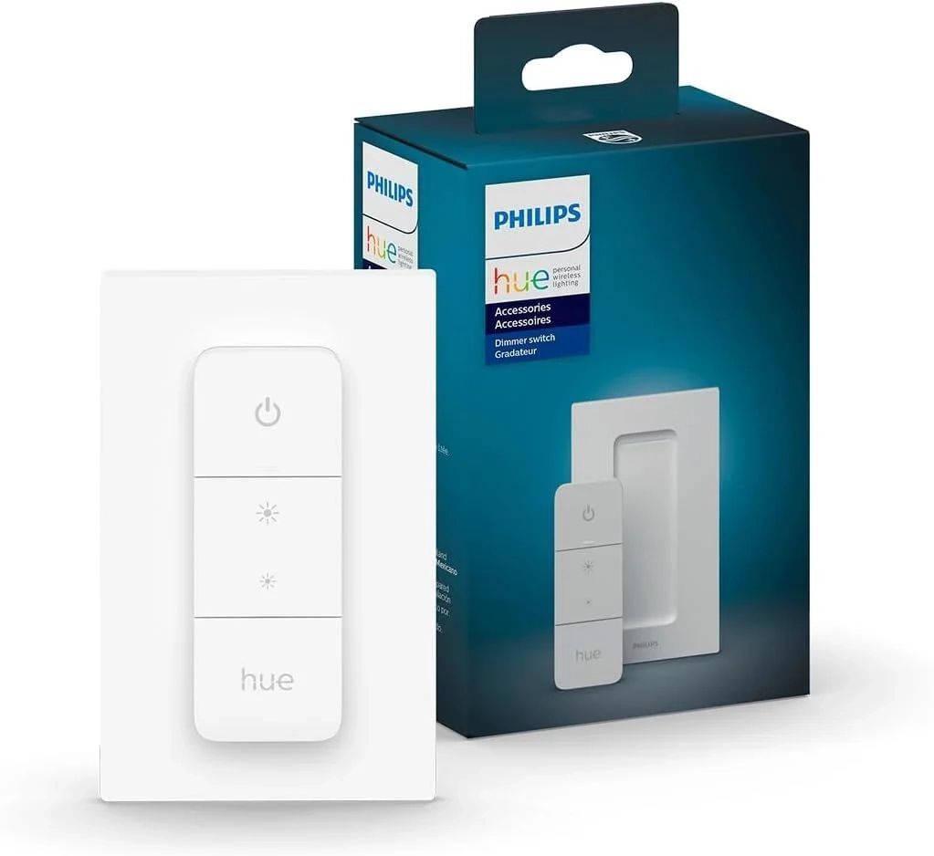 Philips Hue Smart Dimmer Switch Remote Kit for Easy No