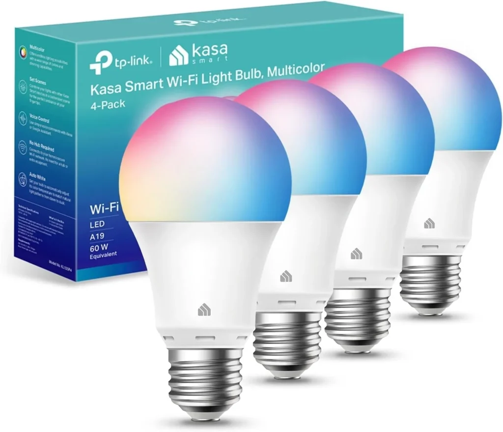 Kasa Smart Light Bulbs (4 Pack)