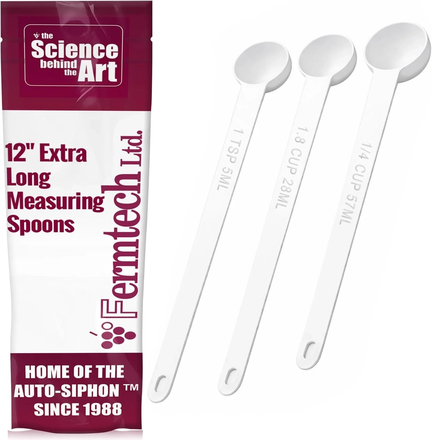 12" Plastic Measuring Spoon Set