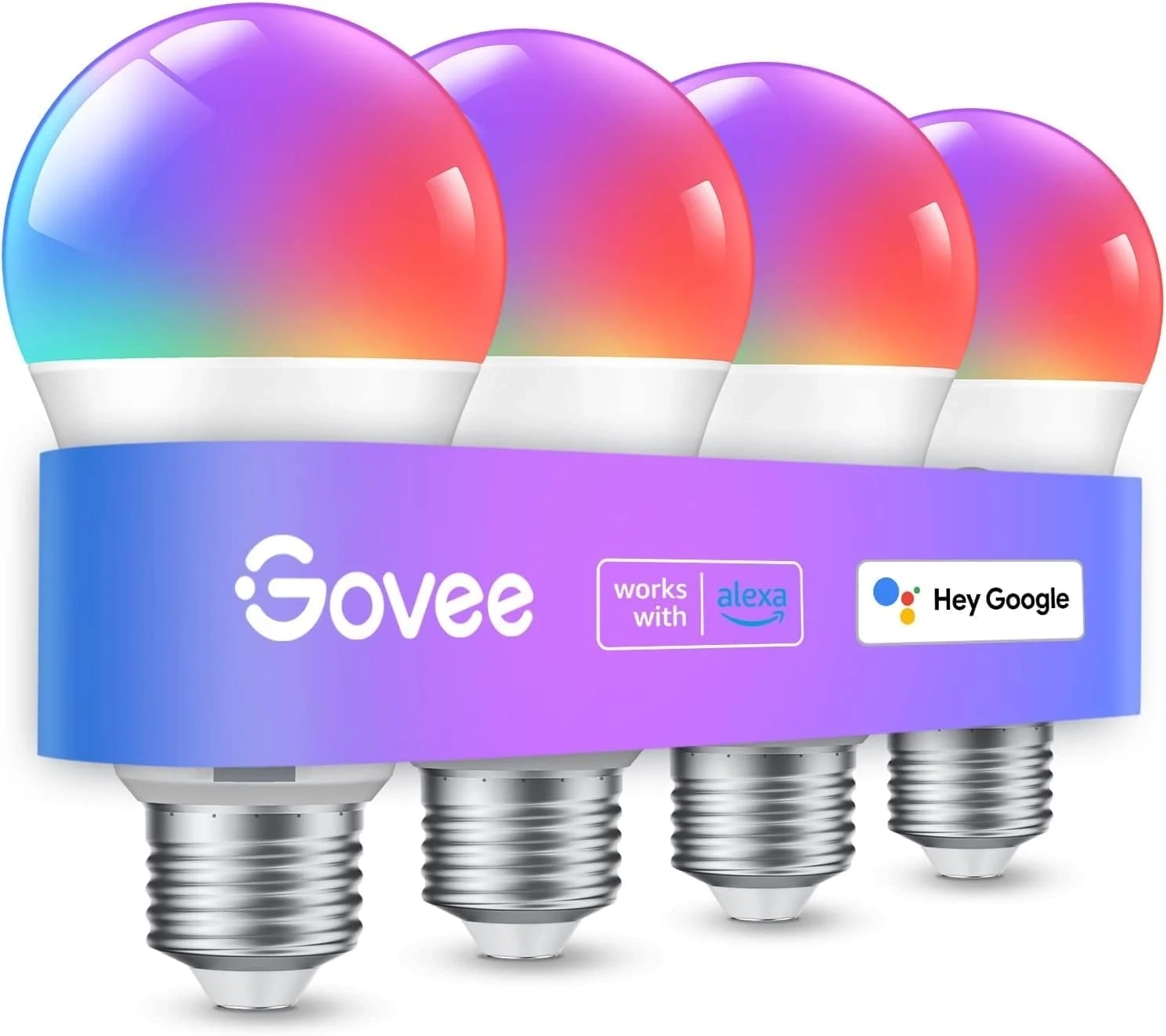 Govee Smart LED Bulbs, 4 Pack