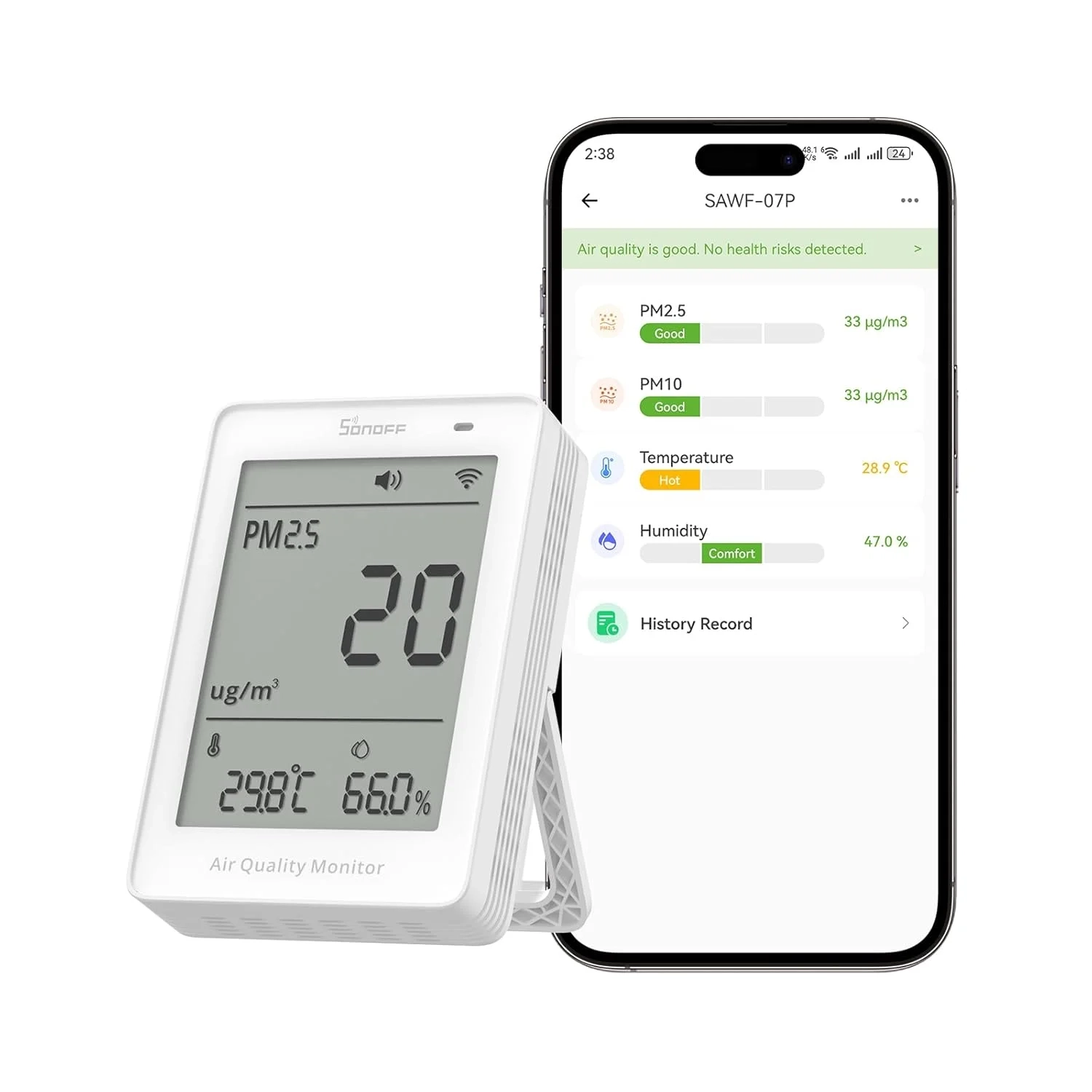 SONOFF Smart Air Quality Monitor: Real