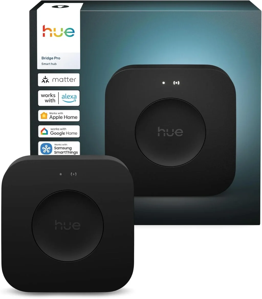 Philips Hue Bridge Pro Smart Light Hub: Wireless Control for 150+ Lights with Apple Home, Alexa, Google & Samsung SmartThings