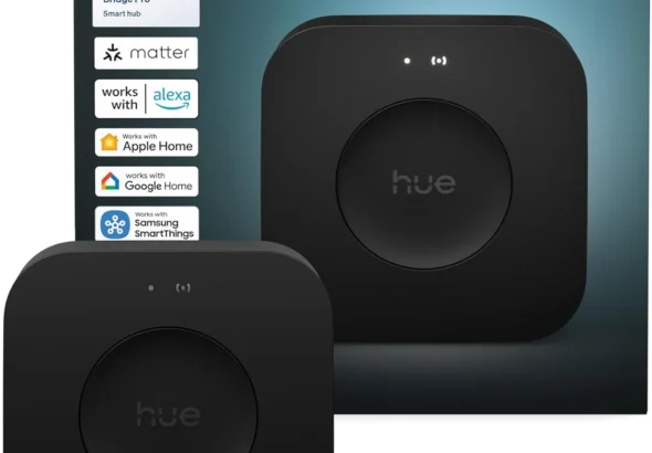 Philips Hue Bridge Pro Smart Light Hub: Wireless Control for 150+ Lights with Apple Home, Alexa, Google & Samsung SmartThings