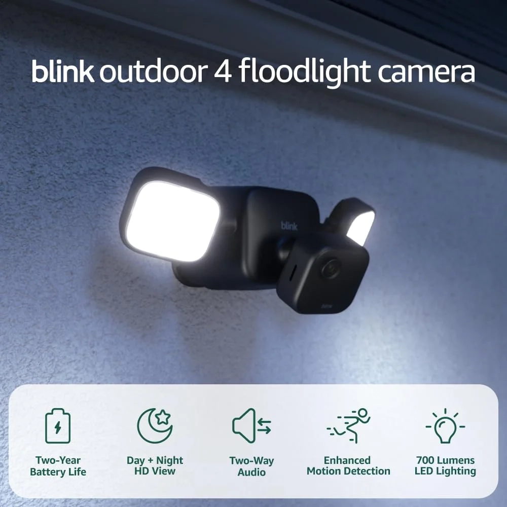 Blink Outdoor 4 Floodlight Camera with Sync Module