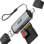 Acer USB C SD Card Reader with Dual Slots for Micro SD and SD Cards