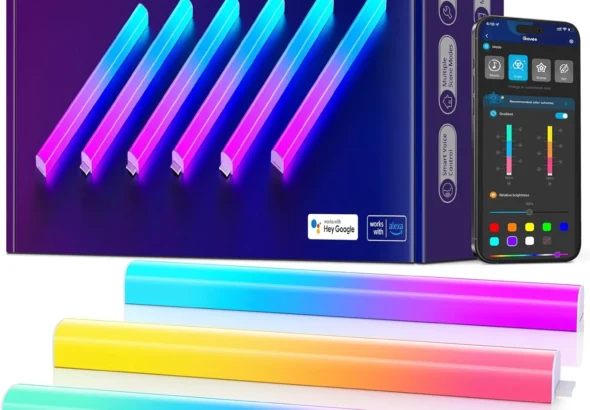 Govee Glide RGBIC Smart LED Wall Lights for Gaming & Bedroom, 2