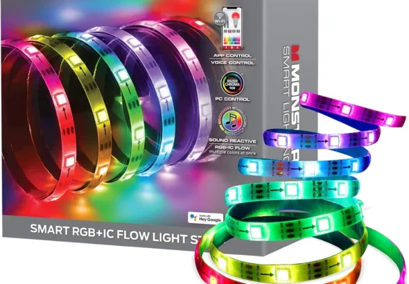 Monster Smart RGB+IC LED Strip Lights 50ft