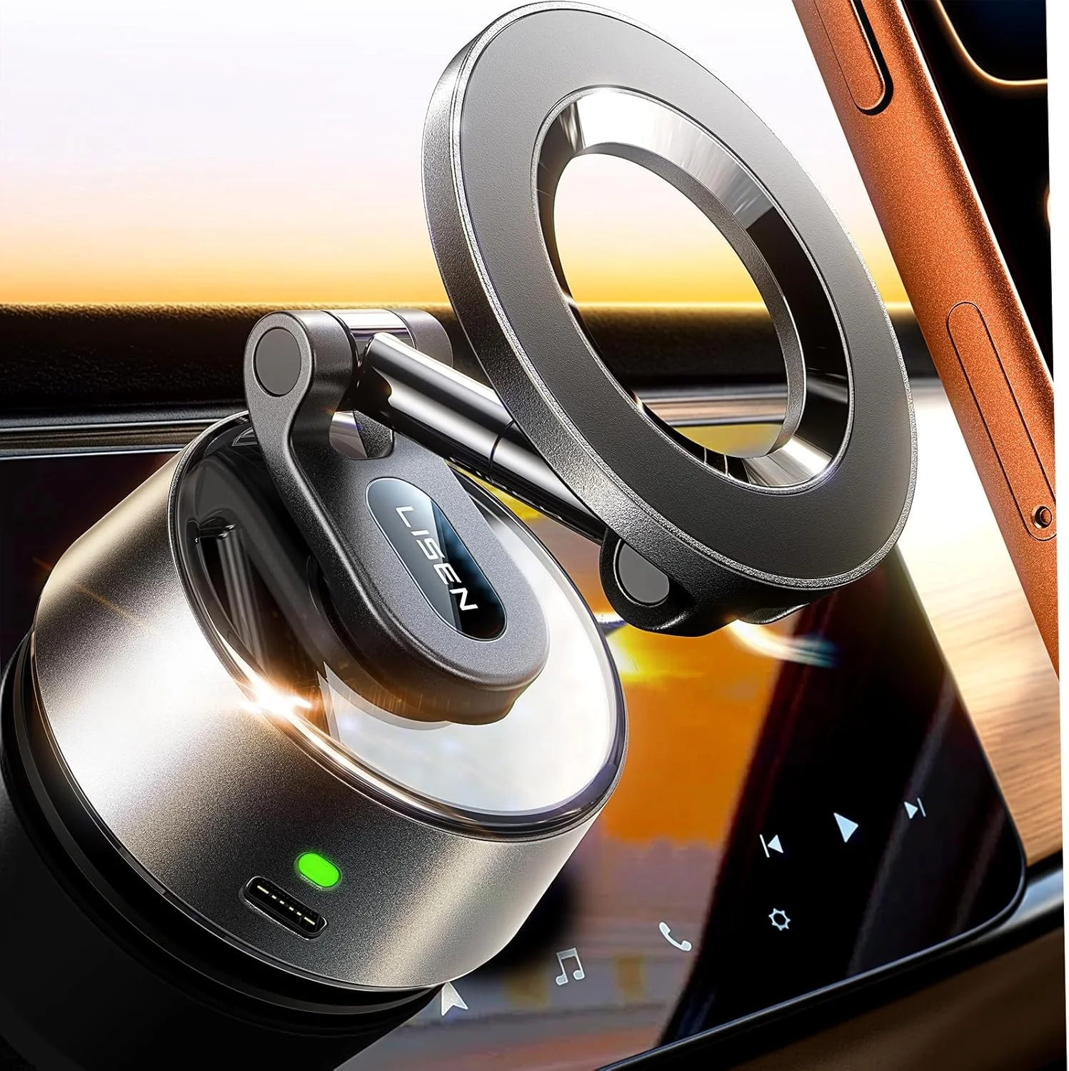 LISEN SuctionPro 3.0 Magnetic Car Phone Holder