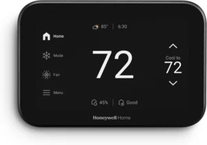 Honeywell Home X8S Smart Thermostat with Touchscreen, WiFi, IAQ Control, and Video Doorbell Compatibility