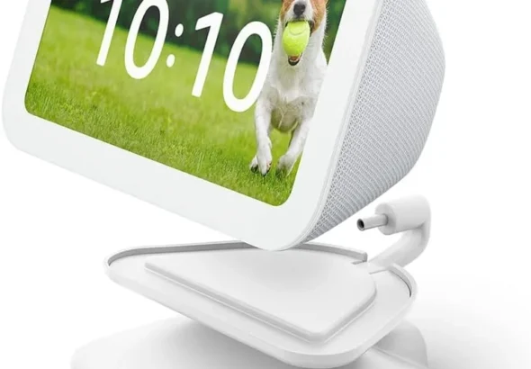 Adjustable Stand for Echo Show 5 (3rd Gen) with USB