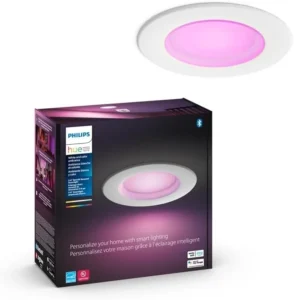 Philips Hue White and Color Ambiance Smart Recessed Downlight (5/6 Inch, 1 Pack) - 1100LM Color