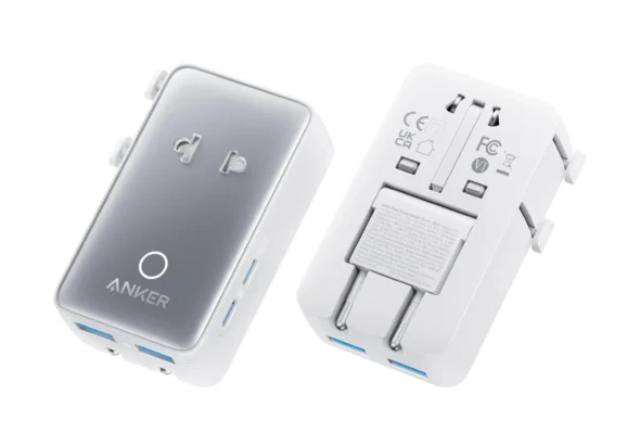 Anker Nano Travel Adapter with 5 Ports for 200+ Countries