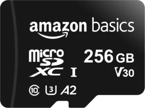 Amazon Basics 256GB Micro SDXC Memory Card with Adapter