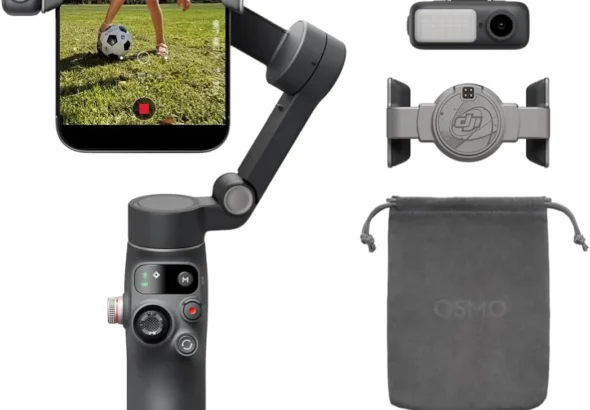DJI Osmo Mobile 8 Smartphone Gimbal Stabilizer with Auto Tracking, Built-in Tripod & Extendable Rod, 10