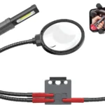 Real Avid SmartAssist Workbench Kit: Rechargeable 180-Lumen Light, 5" Magnifier & Phone Holder for DIY Projects and Hands