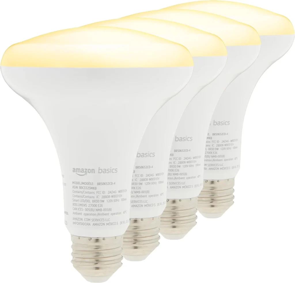 Amazon Basics Smart BR30 LED Bulbs: 4