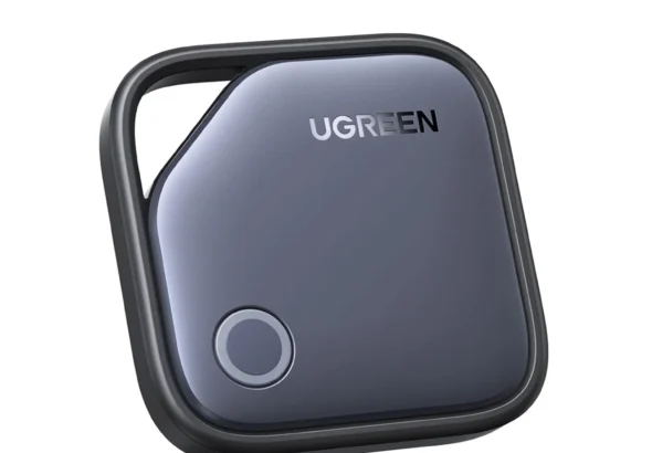 UGREEN FineTrack Air Tracker Tags (4 Pack) for Apple Find My, MFi Certified Bluetooth Tracker with Replaceable Battery for Keys, Wallet, Luggage & Bags