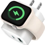 Apple Watch Charger Block with Wireless Charging and Dual Ports