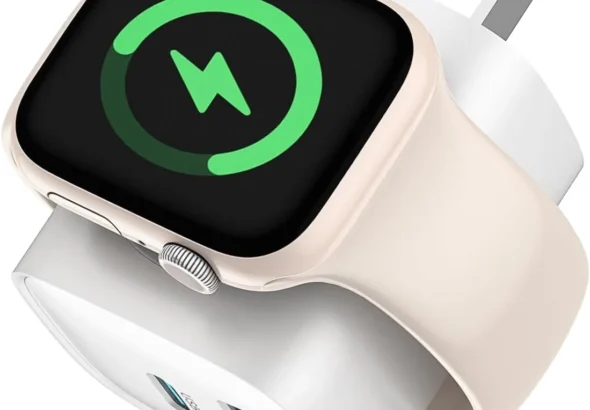 Apple Watch Charger Block with Wireless Charging and Dual Ports