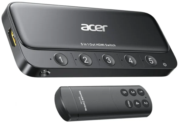 Acer 5x1 HDMI Switch 4K 60Hz with Remote