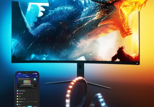 Govee G1 Gaming Light for Monitor: RGBIC LED Backlight with Screen Color Matching for 27