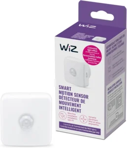 WiZ Smart Motion Sensor for Home Security - Wi-Fi Connected Motion Detector with Alexa & Google Assistant Compatibility (White, 1