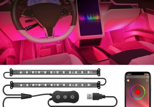 Nilight RGB LED Interior Car Lights with App & Music Control: 4