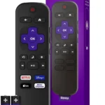 Official Roku TV Replacement Remote with Simple Setup and App Shortcuts
