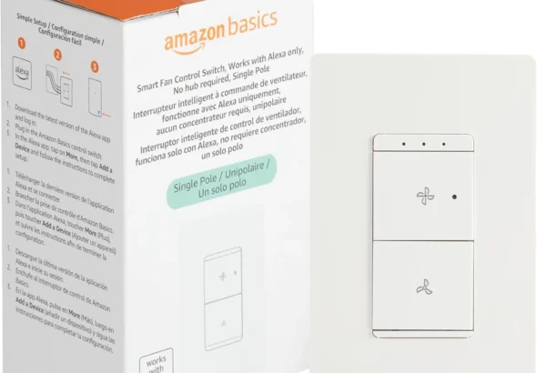 Amazon Basics Smart Fan Control Switch for Alexa, 4