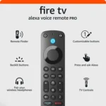 Amazon Fire TV Alexa Voice Remote Pro with Remote Finder, Backlit Buttons, and TV Controls (Newest Model)