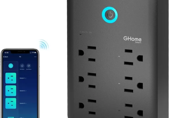 Smart Plug Outlet Extender with 3 Outlets & 3 USB Ports, Works with Alexa & Google Home for App Control, 15A/1800W Surge Protector Wall Charger