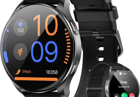 Blackview Smart Watch for Women and Men with Call Function, 1.43" AMOLED Screen, 100+ Sports Modes, Heart Rate & Sleep Tracker for iPhone Android