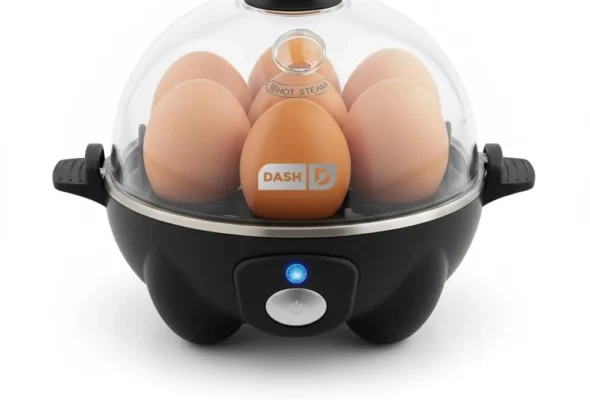Dash Rapid Egg Cooker: Boil, Poach & Steam 7 Eggs, Black