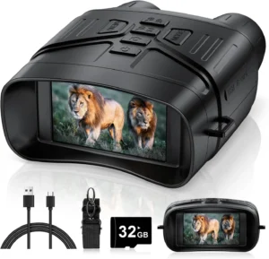 4K Night Vision Goggles with HD Screen and 32GB Card