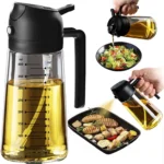 Glass Olive Oil Sprayer and Dispenser Bottle