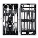 Stainless Steel Nail Clippers Set with Travel Case