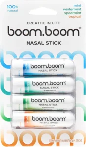 BoomBoom Nasal Inhaler with Essential Oils and Menthol